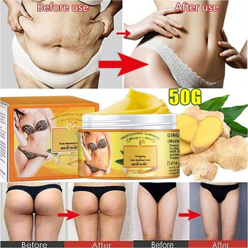 Ginger Fat Burning Cream Massage Body Toning Slimming Gel Loss Weight Shaping Health Care Muscle Massage Cream anti cellulite