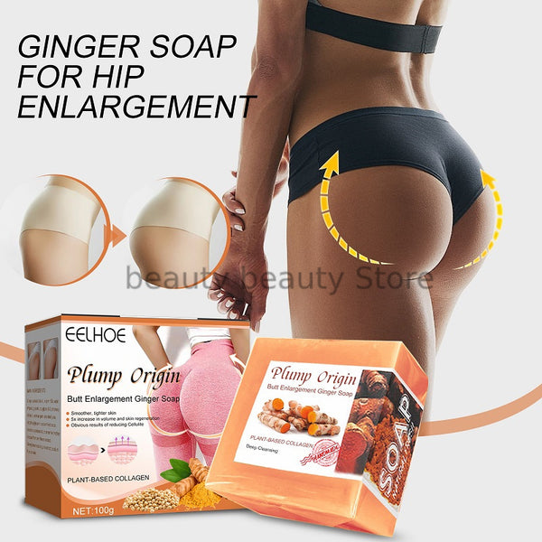 Ginger Butt Lift Soap Body Cleansing Soap Lifting Tightening Buttock Peach Buttocks Sculpting Whitening Moisturizing Butt Care