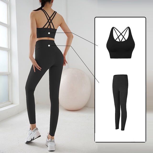 Fitness Sports Leggings Yoga Pants Women Sexy Naked Feeling High Waist Push  Up Stretch Workout Running Gym Leggings With Pocket