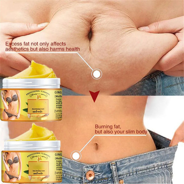 Ginger Fat Burning Cream Massage Body Toning Slimming Gel Loss Weight Shaping Health Care Muscle Massage Cream anti cellulite